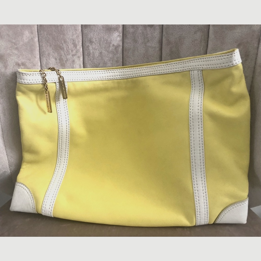 BCBGMaxAzria Oversized Leather Clutch Bag